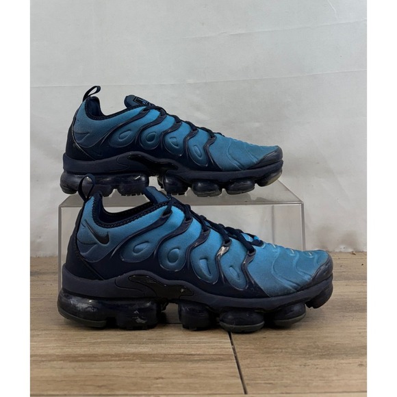 Nike Air VaporMax Plus Men's Running Shoes Blue Size 9.5 - Picture 1 of 10
